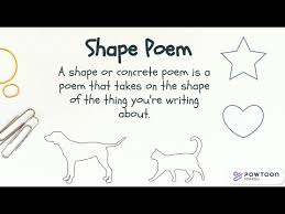 shape concrete poem for kids poetry