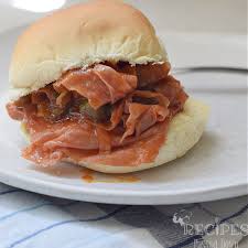 barbecue ham sandwich slow cooker