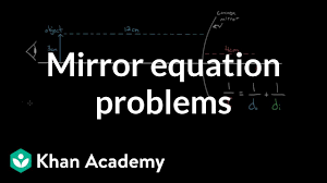 Mirror equation example problems (video) | Khan Academy