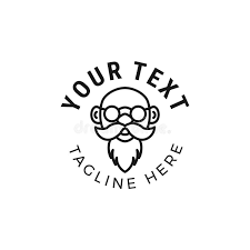 Free for commercial use no attribution required high quality images. Mono Line Old Man Face Logo Stock Illustration Illustration Of Mono Baldy 164299475