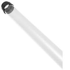 Clear T12 Fluorescent Tube Guard 4 Ft Plastic Cover End Caps