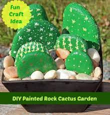 River Rock Cactus Garden Fun Craft Idea