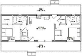 48x16 House 2 Bedroom 2 Bath 768 Sq Ft