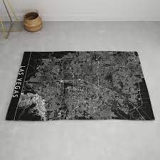 las vegas black map rug by multiplicity