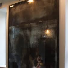 Framed Distressed Mirror Splashback