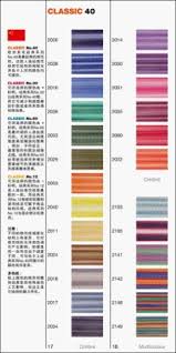 Burmilana Thread Color Chart Color Cards