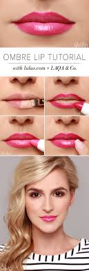 pink ombre lip tutorial lulus