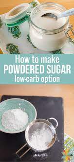 how to make powdered sugar subsute
