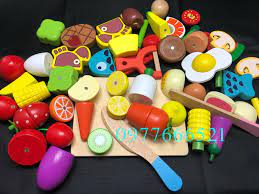 Bộ đồ chơi cắt trái cây gỗ 35 chi tiết | Babyponyshop | Đồ Chơi An Toàn Cho  Bé