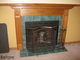 diy fireplace surround transformation