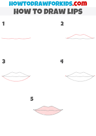 to draw lips easy drawing tutorial