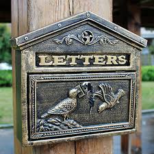 Wall Mount Locking Mailbox Letter Box