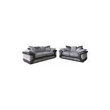 dino 3 2 grey jumbo cord fabric sofa set