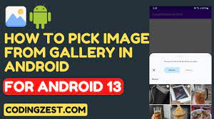 pick images from gallery android studio