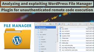 wordpress file manager plugin exploit