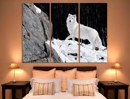 white wolf extra large wall art animal
