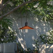 Copper Lampshade Portable Outdoor Lamp