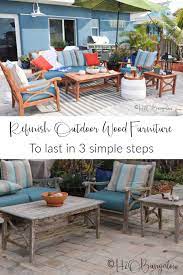 refinishing teak outdoor furniture