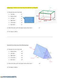 This surface area and volume worksheet will produce problems for calculating surface area for prisms and pyramids. Surface Area Of Prisms Pyramids Worksheet