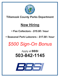Select from outdoor, weekend, weekday, and many other job types on care.com. Tillamook County Parks Department Posts Facebook