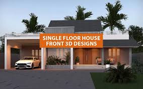 single floor house front design ideas