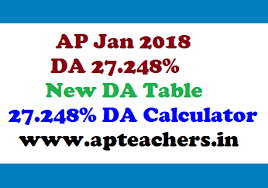 Ap Jan 2018 Da 27 248 New Da Table 27 248 Da Go 14 Dated