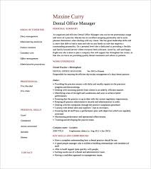 Sample Office Manager Resumes 7 Download Free Documents