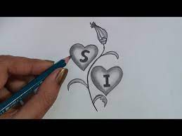 how to draw alphabet love drawing