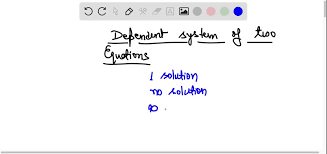 Dependent System Of Two Equations
