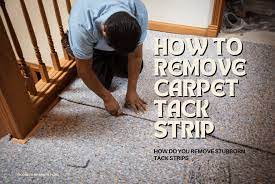 how to remove carpet tack strip