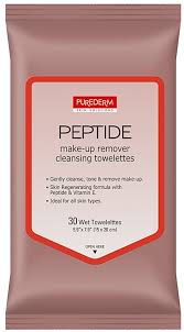 peptide makeup remover wipes purederm