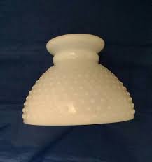 White Milk Glas Hurricane Lamp 8 Shade