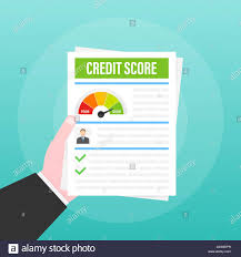 Credit Score Document Paper Sheet Chart Of Personal Credit