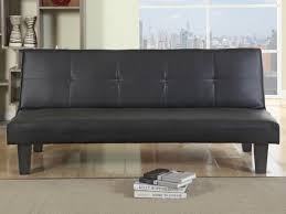 birlea franklin black faux leather sofa