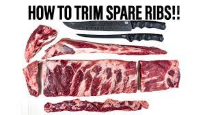 how to trim pork spare ribs st louis