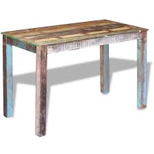 Most everything can be modified in the way of color, wood type, size and base style so dream away! Vidaxl Dining Table Solid Reclaimed Wood 45 3 X23 6 X30 Multi Color Overstock 18964765