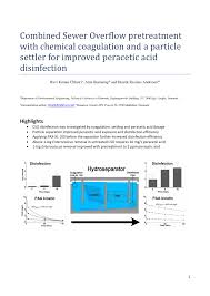 Pdf Combined Sewer Overflow Pretreatment With Chemical
