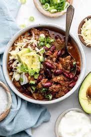 healthy slow cooker chili all the