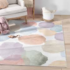 well woven kids rugs watercolor dot
