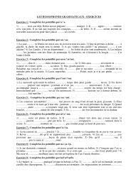 Exercice Les Homophones Grammaticaux PDF | PDF
