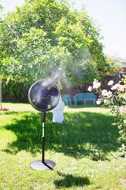 perfect outdoor misting fan for summer