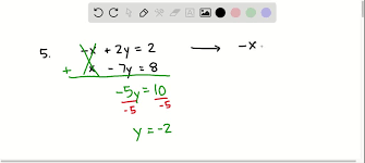 8 Solve The System Of Equations Using
