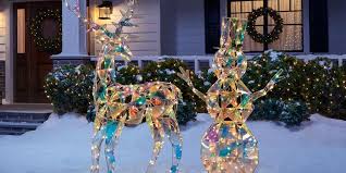 Make the holidays—and your home—feel merry and bright. Home Depot Is Selling An Iridescent Reindeer And Snowman For A Sparkling Christmas