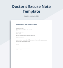 doctor s note exle free