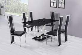 Luxury Style Glass Dining Set With