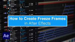 freeze frame in after effects