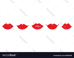 female lips icon red lipstick makeup