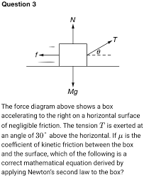 Question 3 Mg The Force Diagram Above