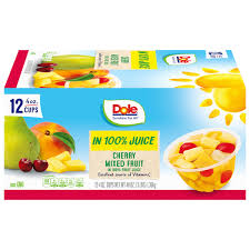 dole fruit cups mixed fruit cherry