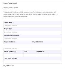 Project Checklist Template Free Word Documents Download Project